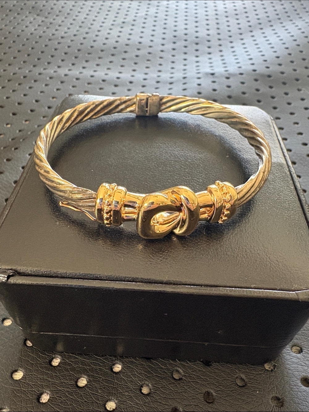 Gold-Tone Twisted Cable Knot Bracelet - Women